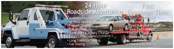 24 hour road side assistance. Fast response time.